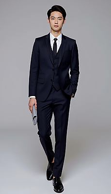 JPG 전신 모델 편집이미지 남자 포즈 한명 들기 정장 성인 검은색 클래식 주머니손 클러치 오피스룩 의료성형뷰티 성인남자한명만 편집실사 AI인물포토 AI콘텐츠 1 옷 컬러 컨셉 가방 비즈니스 모션 사람 CG 남자한명만 성인남자만 파일형식 AI포토