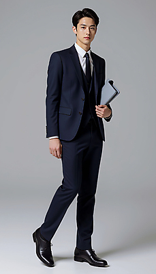 JPG 전신 모델 편집이미지 남자 포즈 한명 들기 정장 성인 검은색 클래식 클러치 오피스룩 의료성형뷰티 성인남자한명만 편집실사 AI인물포토 AI콘텐츠 1 옷 컬러 컨셉 가방 비즈니스 모션 사람 CG 남자한명만 성인남자만 파일형식 AI포토