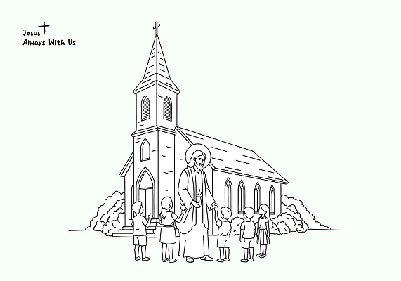 전신 여자 남자 기독교 어린이 십자가 라인일러스트 일러스트 함께함 소녀 소년 여러명 성인 성당 교회 손들기 천주교 풀 예수 라인아트 후광 국내일러스트 AI파일 식물 종교 선 다수 컨셉 종교건축 모션 사람 건물 빛 신_종교 파일형식 벡터