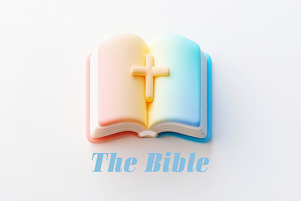 PSD 편집이미지 분홍색 하늘색 십자가 사람없음 3D 성경 펼침 파스텔톤 이미지편집 편집3D 컬러 종교용품 모션 파란색 디지털합성 파일형식