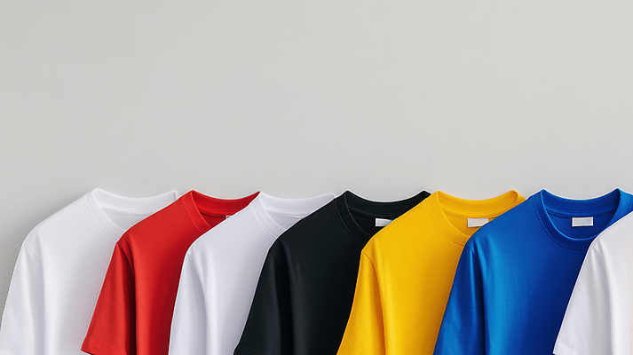 JPG 편집이미지 옷 사람없음 반팔티셔츠 일렬 섬유 옷정리 편집실사 AI포토 AI콘텐츠 티셔츠 직물 CG 정리 파일형식