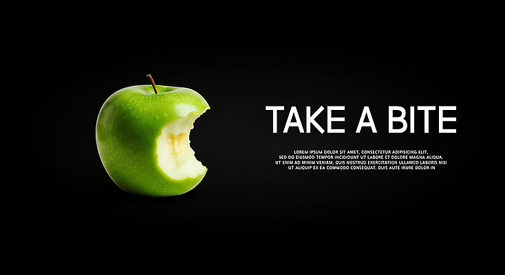 PSD 편집이미지 사람없음 청사과 풋사과 먹은 베어문 잇자국 이미지편집 자국 사과 파일형식