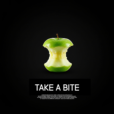 PSD 편집이미지 사람없음 청사과 풋사과 먹은 베어문 잇자국 이미지편집 자국 사과 파일형식