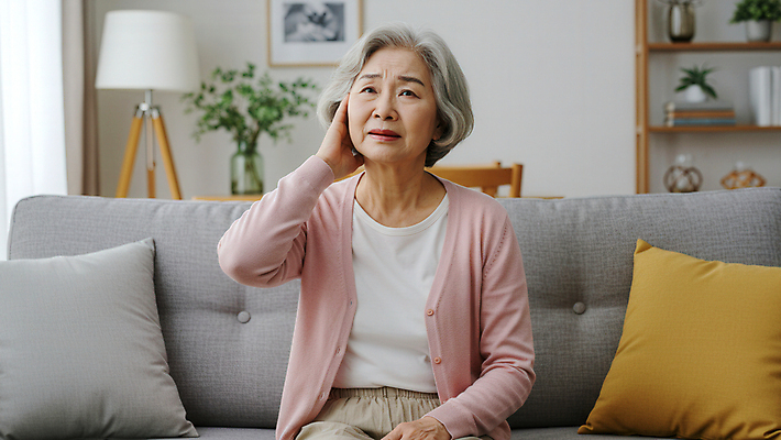 JPG 식물 편집이미지 여자 노년 할머니 액자 쿠션 거실 조명 스트레스 한명 앉기 소파 꽃병 고통 찡그림 귀막기 진열장 층간소음 의료성형뷰티 노인여자한명만 편집실사 AI인물포토 AI콘텐츠 1 꽃 감정 의자 모션 표정 사람 손짓 성인 CG 소음 여자한명만 노인여자만 파일형식 AI포토