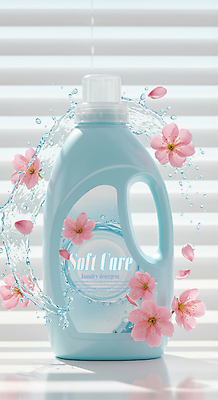 PSD 편집이미지 꽃잎 물결 하늘색 통 그림자 사람없음 빛 블라인드 세제 향기 섬유유연제 빨래세제 이미지편집 꽃 파란색 커튼 냄새 파일형식