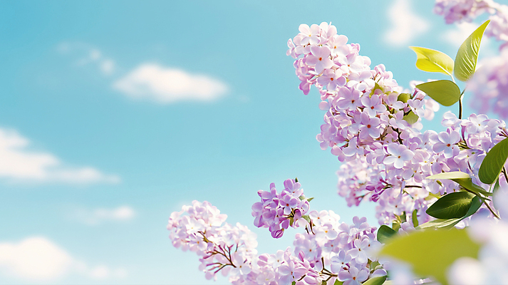 JPG 구름 편집이미지 백그라운드 잎 여름꽃 자연 하늘 사람없음 여름풍경 라일락 편집실사 AI포토 AI콘텐츠 자연요소 식물 꽃 풍경 CG 생태계 파일형식 여름_계절