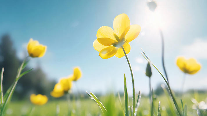 JPG 편집이미지 백그라운드 잎 여름꽃 자연 하늘 사람없음 햇빛 여름풍경 편집실사 AI포토 AI콘텐츠 식물 꽃 풍경 태양 CG 생태계 파일형식 여름_계절