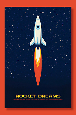 PSD 편집이미지 포스터 상상 불 사람없음 꿈 로켓 발사 우주선 별빛 우주탐험 과학의달 이미지편집 자연요소 별 빛 우주 4월 파일형식