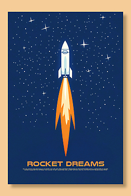 PSD 편집이미지 포스터 상상 불 사람없음 꿈 로켓 발사 우주선 별빛 우주탐험 과학의달 이미지편집 자연요소 별 빛 우주 4월 파일형식