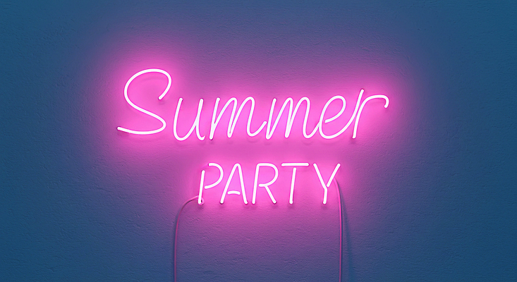 JPG 편집이미지 간판 사람없음 여름 빛 파티 네온 LED 여름축제 편집실사 AI포토 AI콘텐츠 계절 전구 이벤트 축제 CG 파일형식 여름_계절