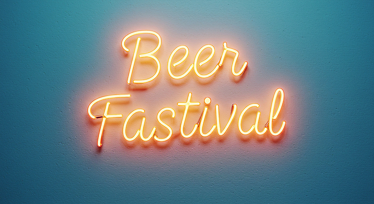 JPG 편집이미지 간판 사람없음 빛 네온 맥주축제 LED 여름축제 편집실사 AI포토 AI콘텐츠 전구 맥주 축제 CG 파일형식 여름_계절