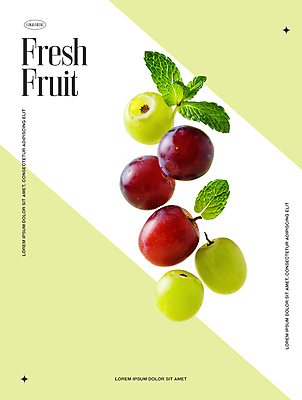 PSD 편집이미지 포스터 잎 사람없음 초록색 신선 청포도 이미지편집 식물 컬러 포도 파일형식