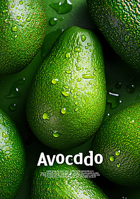 PSD 편집이미지 백그라운드 사람없음 초록색 물방울 신선 아보카도 이미지편집 컬러 과일 파일형식