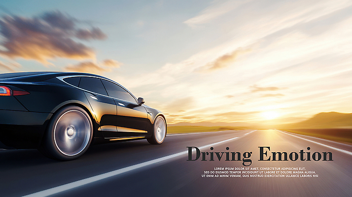 PSD 구름 편집이미지 자동차 하늘 사람없음 노을 드라이브 차도 속도 이미지편집 자연요소 도로 육상교통 운전 파일형식