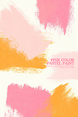 PSD 분홍색 일러스트 붓터치 사람없음 페인트 질감 파스텔 국내일러스트 컬러 학용품 파일형식