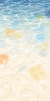 JPG 물결 일러스트 해변 사람없음 파란색 여름풍경 국내일러스트 AI일러스트 AI콘텐츠 바다 컬러 풍경 파일형식 여름_계절