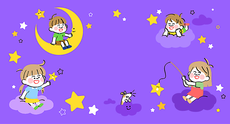 전신 구름 여자 기념일 남자 별 어린이 일러스트 밤하늘 낚시 들기 앉기 소녀 소년 여러명 달 축하 낚싯대 강아지 초승달 어린이날 어린이만 국내일러스트 AI파일 자연요소 다수 컨셉 모션 하늘 레저 사람 이벤트 반려동물 낚시용품 개 야간 파일형식 벡터