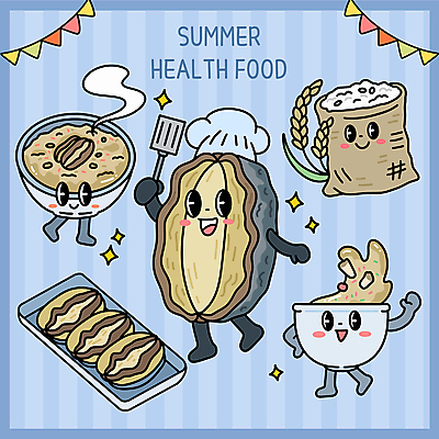 그릇 허리손 일러스트 여름음식 쟁반 미소 들기 사람없음 반짝임 손들기 벼 수증기 음식캐릭터 뒤집개 보양식 전복 가랜드 쌀포대 전복죽 전복회 일러캐릭터 AI파일 캐릭터 식기 음식 포즈 모션 주방용품 어패류 곡류 표정 회 파티용품 죽 몸보신 파일형식 벡터 여름_계절