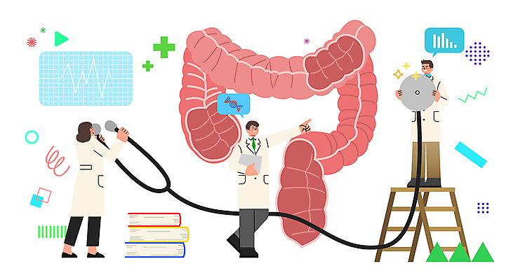 전신 여자 남자 말풍선 일러스트 사다리 청진기 실험 미소 들기 성인 책 세명 반짝임 태블릿 건강관리 의사 가리킴 장기 DNA 연구원 분석 대장 십자마크 성인만 국내일러스트 AI파일 직업 컨셉 신체 의료기기 모션 표정 건강 관리 사람 손짓 전자제품 스마트기기 의료진 도구 장기_의학 생명공학 파일형식 벡터