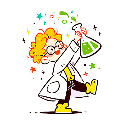 전신 남자 어린이 일러스트 실험 한명 들기 소년 반짝임 관찰 실험복 과학자 즐거움 삼각플라스크 흘림 소년한명만 안경낌 일러캐릭터 AI파일 직업 캐릭터 1 감정 안경 과학 모션 사람 가운 플라스크 학자 남자한명만 소년만 파일형식 벡터