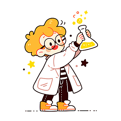 전신 남자 어린이 일러스트 실험 한명 들기 소년 반짝임 노란색 관찰 실험복 과학자 즐거움 삼각플라스크 소년한명만 안경낌 일러캐릭터 AI파일 직업 캐릭터 1 감정 안경 컬러 과학 모션 사람 가운 플라스크 학자 남자한명만 소년만 파일형식 벡터