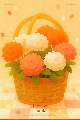 PSD 잎 일러스트 따뜻함 선물 사랑 사람없음 부모 주황색 마음 어버이날 스승의날 카네이션 감사 체크무늬 꽃바구니 꽃가루 부드러움 가정의달 감성 정성 국내일러스트 식물 기념일 꽃 감정 컬러 컨셉 무늬 가족 바구니 감각 5월 가루 파일형식