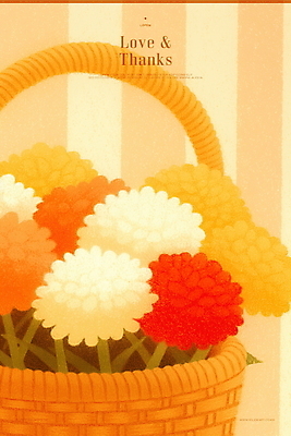 PSD 일러스트 따뜻함 선물 사랑 사람없음 부모 주황색 줄무늬 마음 어버이날 스승의날 카네이션 감사 꽃바구니 부드러움 가정의달 감성 정성 국내일러스트 기념일 꽃 감정 컬러 컨셉 무늬 가족 바구니 감각 5월 파일형식