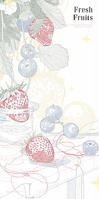 PSD 잎 일러스트 딸기 사람없음 반짝임 신선 블루베리 국내일러스트 식물 과일 모션 파일형식