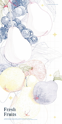 PSD 잎 일러스트 포도 사람없음 반짝임 신선 사과 레몬 서양배 플럼 국내일러스트 식물 과일 모션 배_과일 파일형식