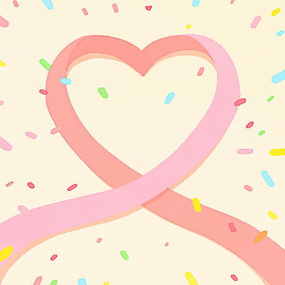 JPG 리본 분홍색 일러스트 사랑 사람없음 귀여움 로맨틱 꽃가루 하트프레임 국내일러스트 AI일러스트 AI콘텐츠 감정 컬러 컨셉 프레임 하트 가루 파일형식