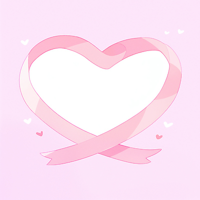 JPG 리본 분홍색 일러스트 사랑 사람없음 귀여움 로맨틱 하트프레임 국내일러스트 AI일러스트 AI콘텐츠 감정 컬러 컨셉 프레임 하트 파일형식