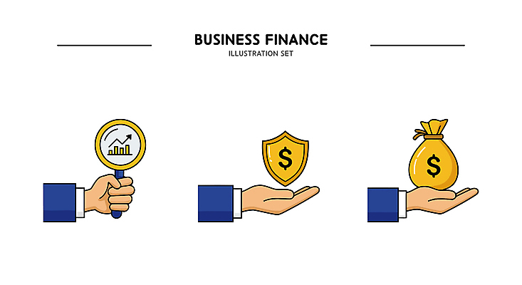 아이콘 손 비즈니스 돋보기 그래프 들기 신체부위 금융 세트 달러 돈자루 상승 방패모양 2D아이콘 AI파일 모양 컨셉 돈 모션 사람 경제 방패 파일형식 벡터