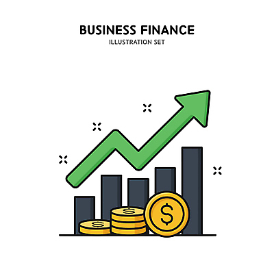 아이콘 화살표 비즈니스 그래프 사람없음 금융 반짝임 달러 상승 동전탑 2D아이콘 AI파일 컨셉 돈 모션 경제 쌓기 동전 파일형식 벡터