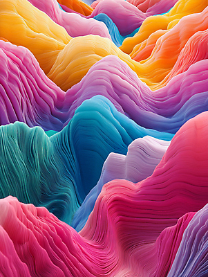 JPG 편집이미지 종이 백그라운드 곡선 추상 사람없음 컬러풀 페이퍼아트 혼합 입체 지형 층 경관 편집실사 AI컴퓨터그래픽 AI콘텐츠 선 컬러 무늬 풍경 CG 파일형식