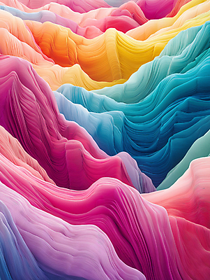 JPG 편집이미지 종이 백그라운드 곡선 추상 사람없음 컬러풀 페이퍼아트 혼합 입체 지형 층 경관 편집실사 AI컴퓨터그래픽 AI콘텐츠 선 컬러 무늬 풍경 CG 파일형식