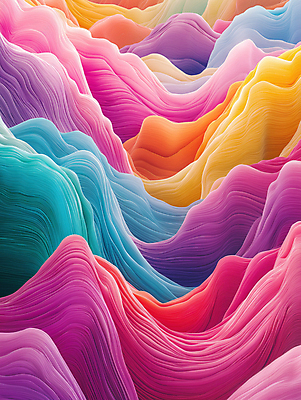 JPG 편집이미지 종이 백그라운드 곡선 추상 사람없음 컬러풀 페이퍼아트 혼합 입체 지형 층 경관 편집실사 AI컴퓨터그래픽 AI콘텐츠 선 컬러 무늬 풍경 CG 파일형식