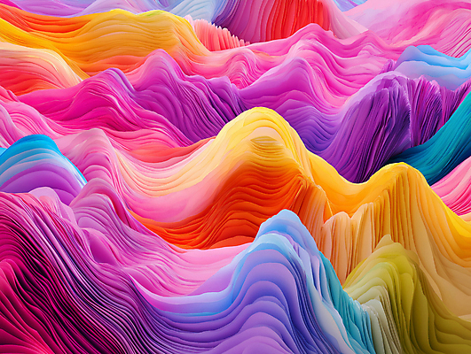 JPG 편집이미지 종이 백그라운드 곡선 추상 사람없음 컬러풀 페이퍼아트 혼합 입체 지형 층 경관 편집실사 AI컴퓨터그래픽 AI콘텐츠 선 컬러 무늬 풍경 CG 파일형식