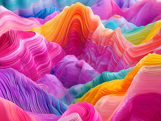 JPG 편집이미지 종이 백그라운드 곡선 추상 사람없음 컬러풀 페이퍼아트 혼합 입체 지형 층 경관 편집실사 AI컴퓨터그래픽 AI콘텐츠 선 컬러 무늬 풍경 CG 파일형식