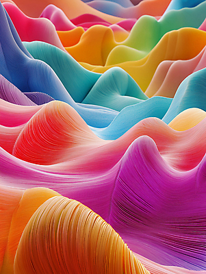 JPG 편집이미지 종이 백그라운드 곡선 추상 사람없음 컬러풀 페이퍼아트 혼합 입체 지형 층 경관 편집실사 AI컴퓨터그래픽 AI콘텐츠 선 컬러 무늬 풍경 CG 파일형식