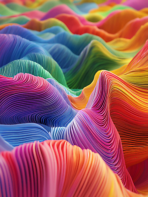 JPG 편집이미지 종이 백그라운드 곡선 추상 사람없음 컬러풀 페이퍼아트 혼합 입체 지형 층 경관 편집실사 AI컴퓨터그래픽 AI콘텐츠 선 컬러 무늬 풍경 CG 파일형식