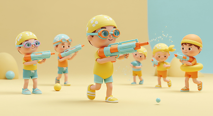 JPG 전신 편집이미지 남자 수영복 어린이 물놀이 들기 소년 여러명 여름 노란색 3D 비치볼 물안경 즐거움 수영모 튜브 물총 워터파크 소년만 편집3D AI컴퓨터그래픽 AI콘텐츠 옷 계절 감정 컬러 다수 공 모션 놀이 바캉스용품 수영장 사람 디지털합성 수영용품 남자만 어린이만 파일형식