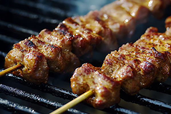 JPG 편집이미지 요리 사람없음 닭고기 전통음식 그릴 바비큐 굽기 말레이시아 맛있는 편집실사 사테 AI포토 AI콘텐츠 전통 아시아 음식 주방용품 육류 구이 CG 꼬치구이 동남아음식 파일형식