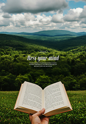 PSD 나무 구름 편집이미지 손 여행 자연 하늘 휴식 산 들기 초원 신체부위 책 초록색 독서 평화 고요 여름풍경 펼침 숲 힐링 이미지편집 자연요소 식물 컬러 컨셉 모션 사람 풍경 생태계 파일형식 여름_계절