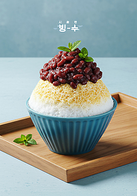 PSD 편집이미지 디저트 여름음식 사람없음 달콤 시원함 팥 팥빙수 나무쟁반 단팥 빙수그릇 콩가루 페퍼민트 맛있는 이미지편집 그릇 음식 쟁반 목재 맛 가루 민트 빙수 파일형식 여름_계절