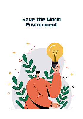 남자 잎 일러스트 전구 아이디어 한명 들기 상반신 성인 자연보호 환경 절약 환경보전 성인남자한명만 국내일러스트 에너지의날 AI파일 식물 1 기념일 컨셉 모션 자연 사람 보호 사회이슈 남자한명만 성인남자만 파일형식 벡터