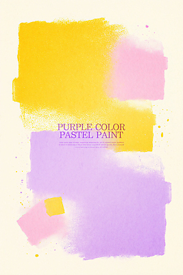 PSD 백그라운드 일러스트 수채화 사람없음 노란색 사각형 보라색 파스텔톤 국내일러스트 도형 컬러 파일형식