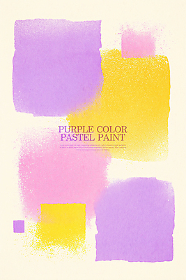 PSD 백그라운드 일러스트 수채화 사람없음 노란색 사각형 보라색 파스텔톤 국내일러스트 도형 컬러 파일형식