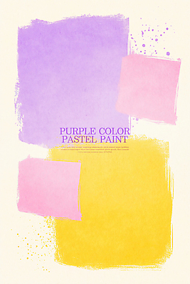 PSD 백그라운드 일러스트 수채화 사람없음 노란색 사각형 보라색 파스텔톤 국내일러스트 도형 컬러 파일형식