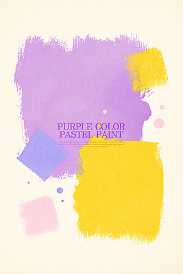 PSD 백그라운드 일러스트 수채화 사람없음 노란색 사각형 보라색 파스텔톤 국내일러스트 도형 컬러 파일형식