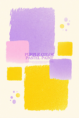 PSD 백그라운드 일러스트 수채화 사람없음 노란색 사각형 보라색 파스텔톤 국내일러스트 도형 컬러 파일형식